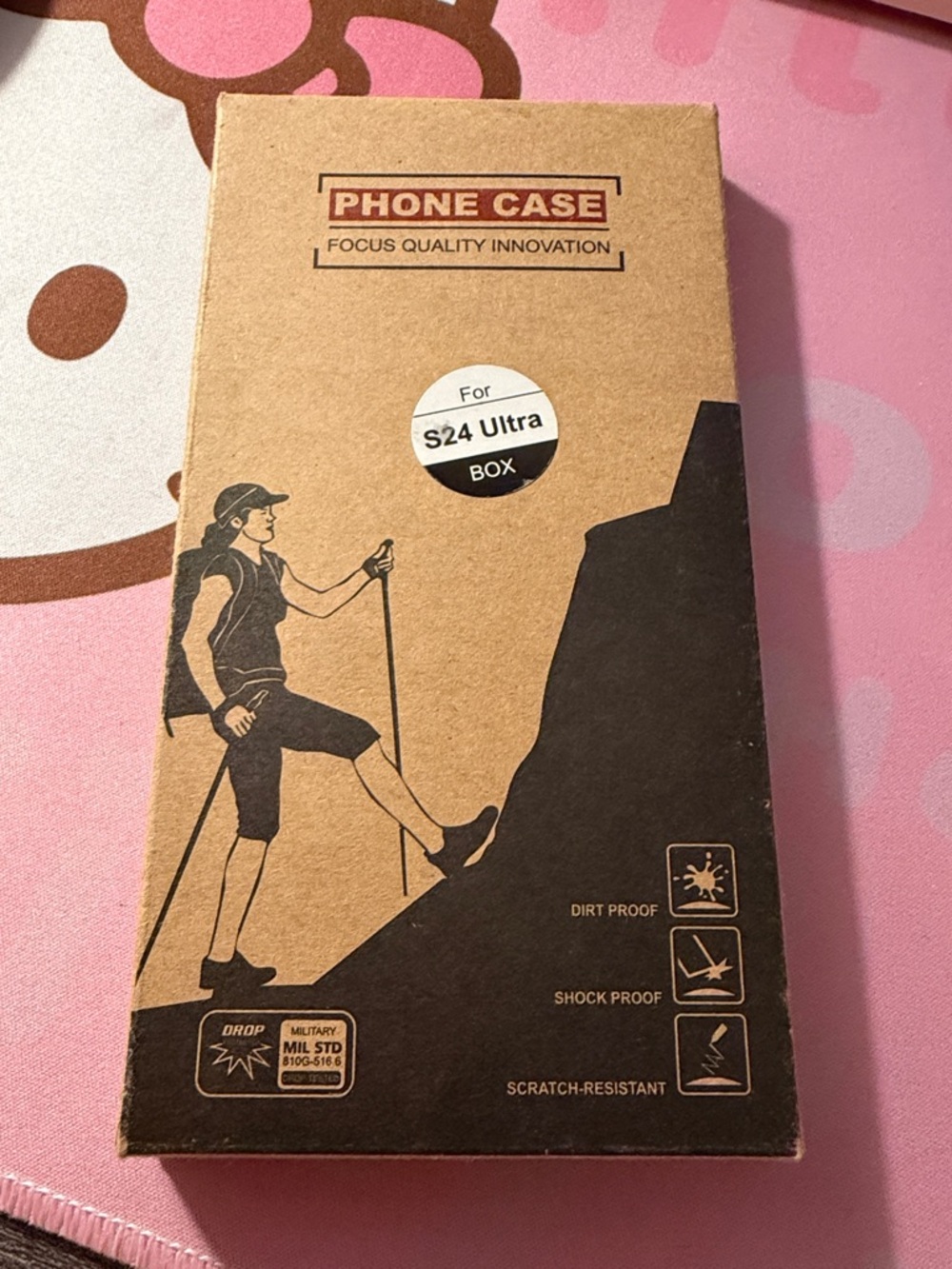 Phone Case for S24 Ultra - Brown Kraft Protective Cover